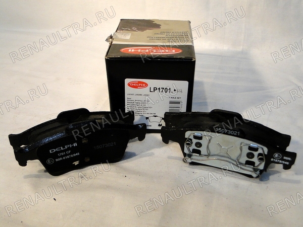 Фото запчасти рено renault parts, nissan ниссан: Колодки тормозные задние Код производителя LP1701 Производитель Delphi