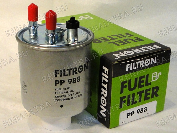 Фото запчасти рено renault parts, nissan ниссан: топливный фильтр Код производителя PP 988 Производитель FILTRON 