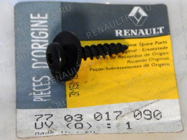 Фото запчасти рено renault parts, nissan ниссан: Саморез Код производителя 7703017090 Производитель Renault/Nissan