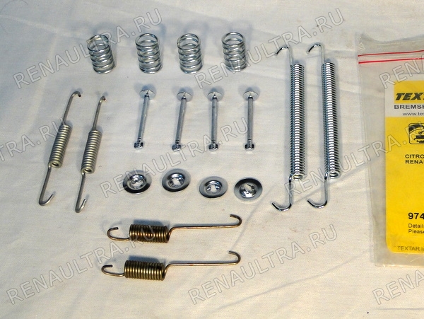 Фото запчасти рено renault parts, nissan ниссан: Комплектующие торм. колодок Код производителя 97012100 Производитель Textar